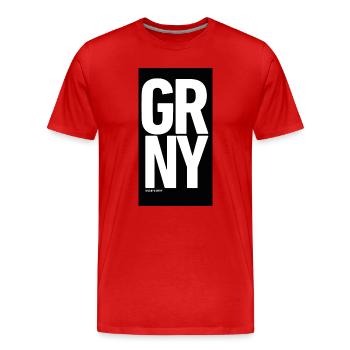 GRNY - T-shirt bio Premium Homme - rouge - Devant - Damien (186cm)