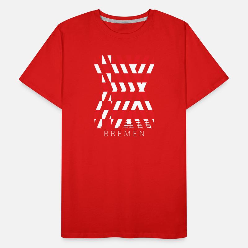 Drapeau de Brême Drapeau de Brême T-shirt bio Premium Homme