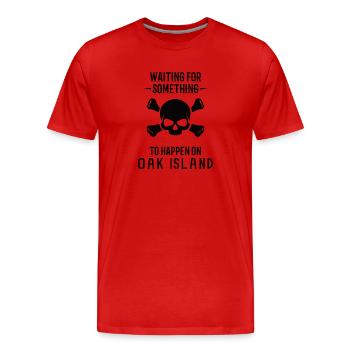 OAK ISLAND / TREASURE HUNTING: Oak Island - Men's Premium Organic T-Shirt - red - Front - Damien (186cm)