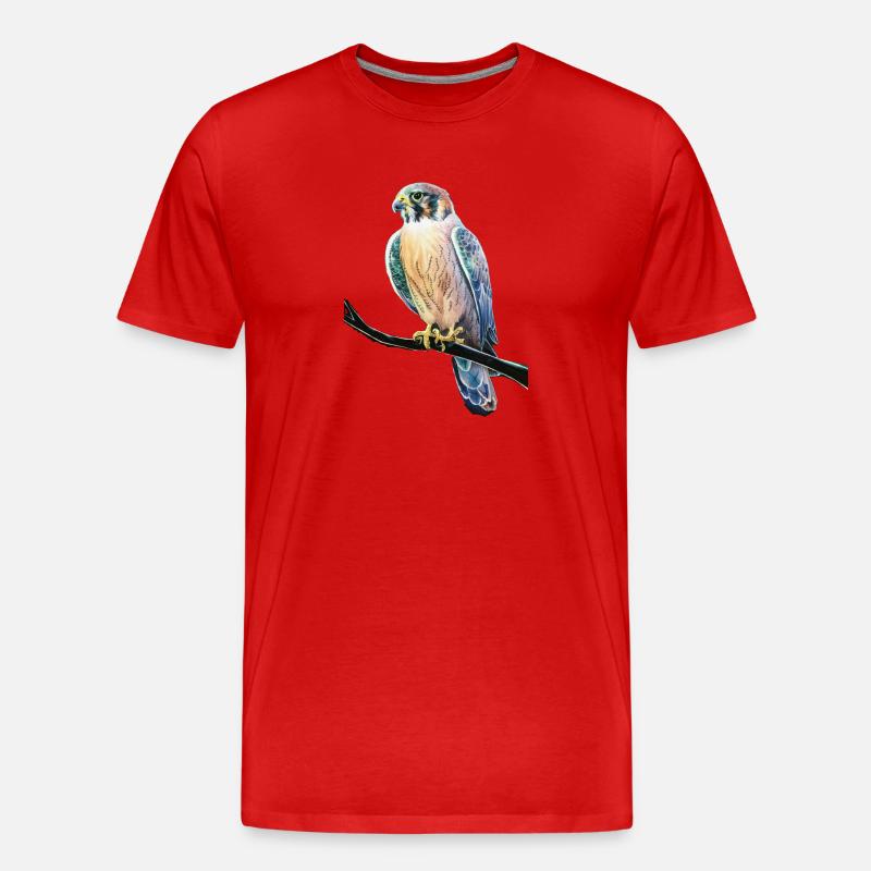 Vöglein - Männer Premium Bio T-Shirt - Rot