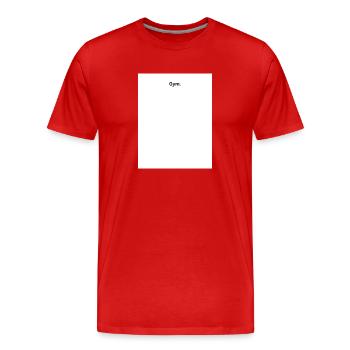Gym - Männer Premium Bio T-Shirt - Rot - Vorne - Damien (186cm)