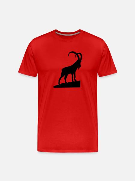 Ibex - Men's Premium Organic T-Shirt - red