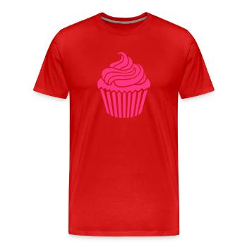 Cupcake - T-shirt bio Premium Homme - rouge - Devant - Damien (186cm)