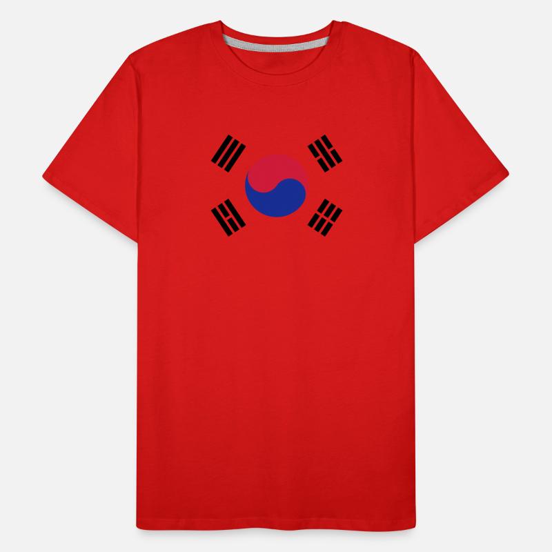 Korean Flag Männer Premium Bio T-Shirt