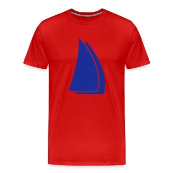 sails deluxe - T-shirt bio Premium Homme - rouge - Devant - Damien (186cm)