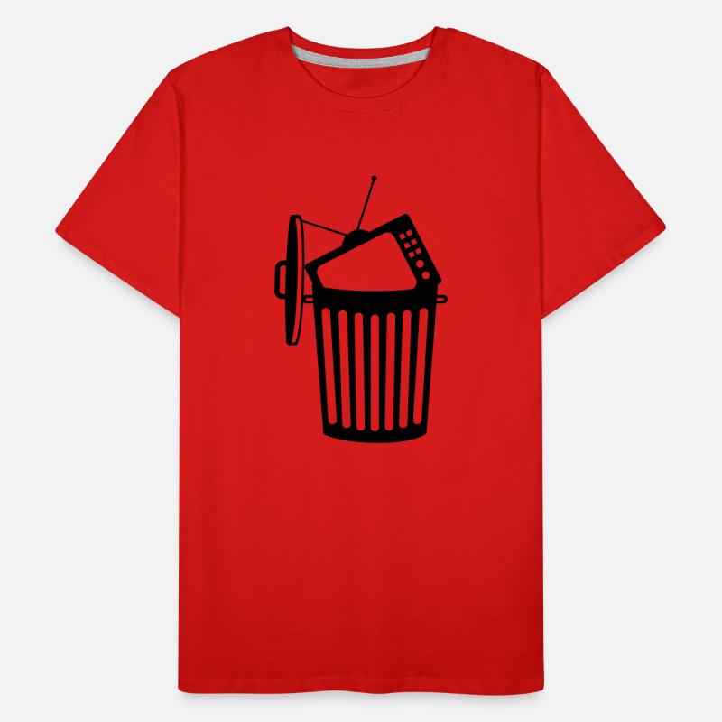 TV trash tv program dumbing down shit sc Men's Premium Organic T-Shirt