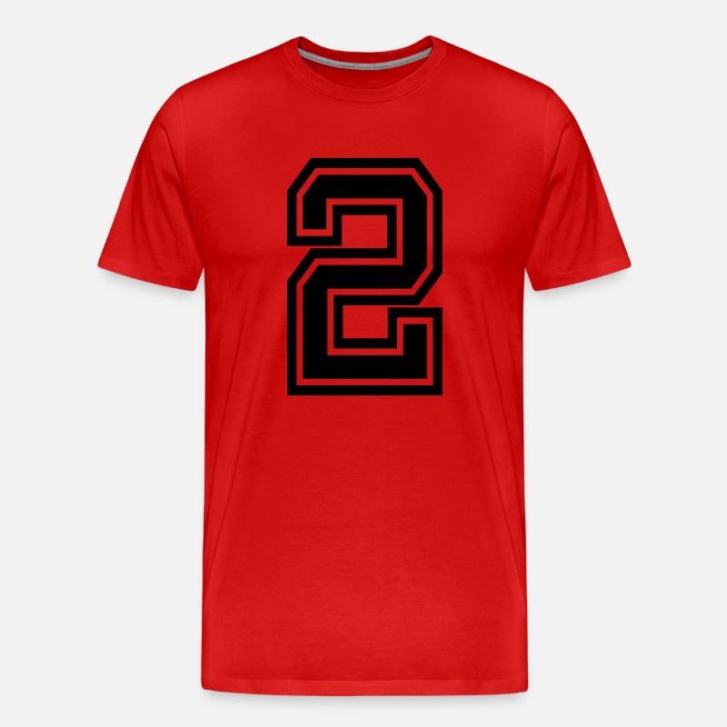 2 - Männer Premium Bio T-Shirt - Rot