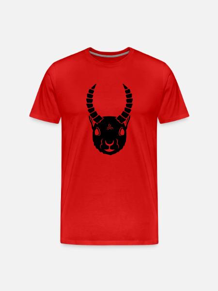 Demonic Squirrel - Men's Premium Organic T-Shirt - red