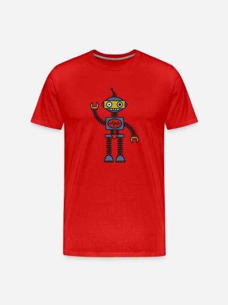 Robot - T-shirt bio Premium Homme - rouge