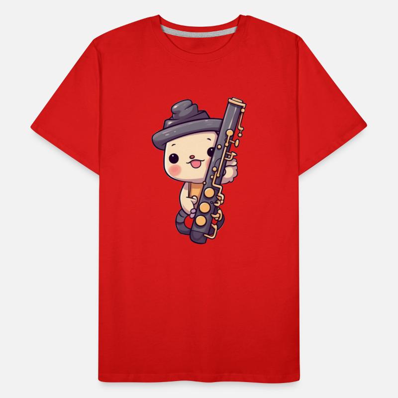 Clarinette dans le style comique T-shirt bio Premium Homme
