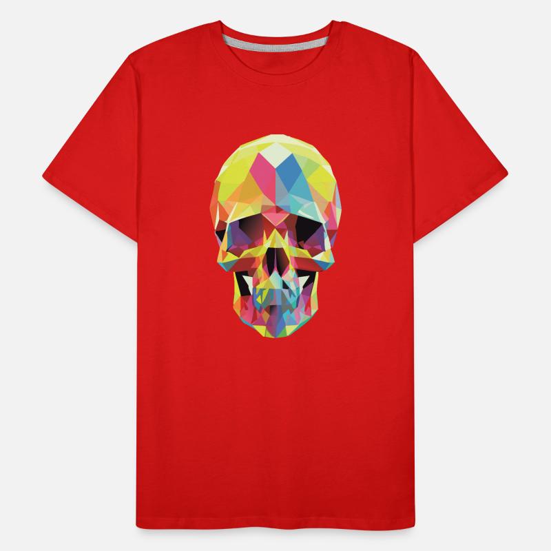 Low Poly Skull Men's Premium Organic T-Shirt