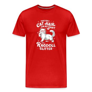 Katze Ragdoll Geschenk - Männer Premium Bio T-Shirt - Rot - Vorne - Damien (186cm)