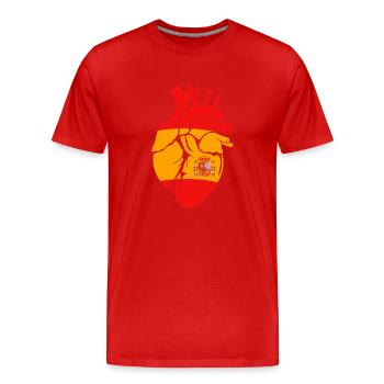 Spanien Spanisch - Männer Premium Bio T-Shirt - Rot - Vorne - Damien (186cm)