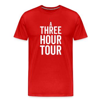 Eine dreistündige Tour - Männer Premium Bio T-Shirt - Rot - Vorne - Damien (186cm)