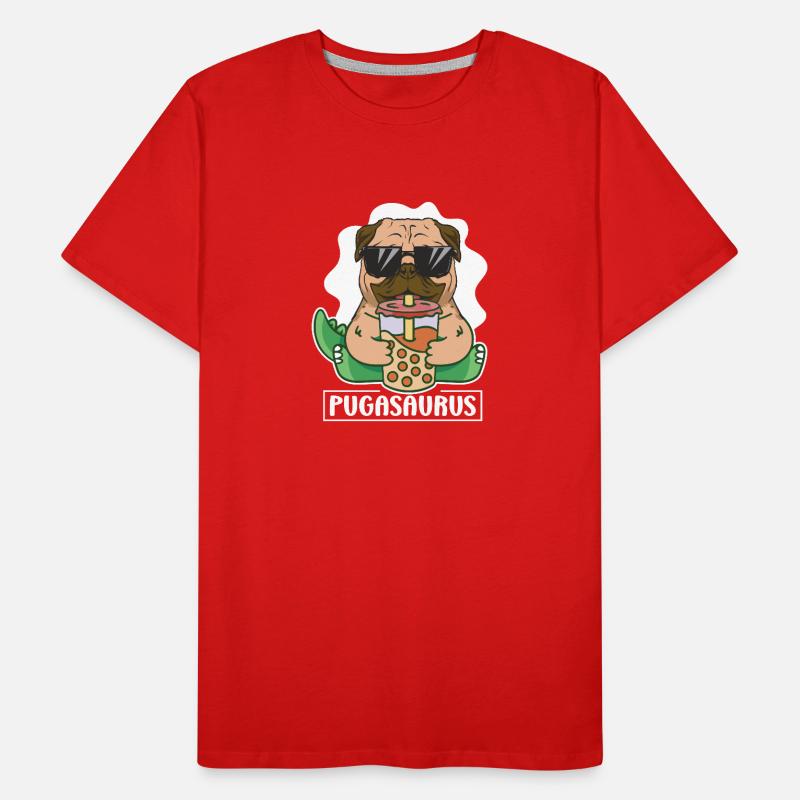 Gift - cool pug with sunglasses Men's Premium Organic T-Shirt