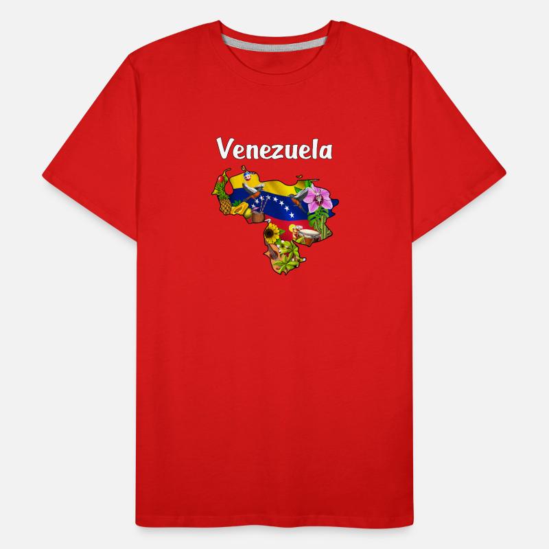 Venezuela Map Men's Premium Organic T-Shirt