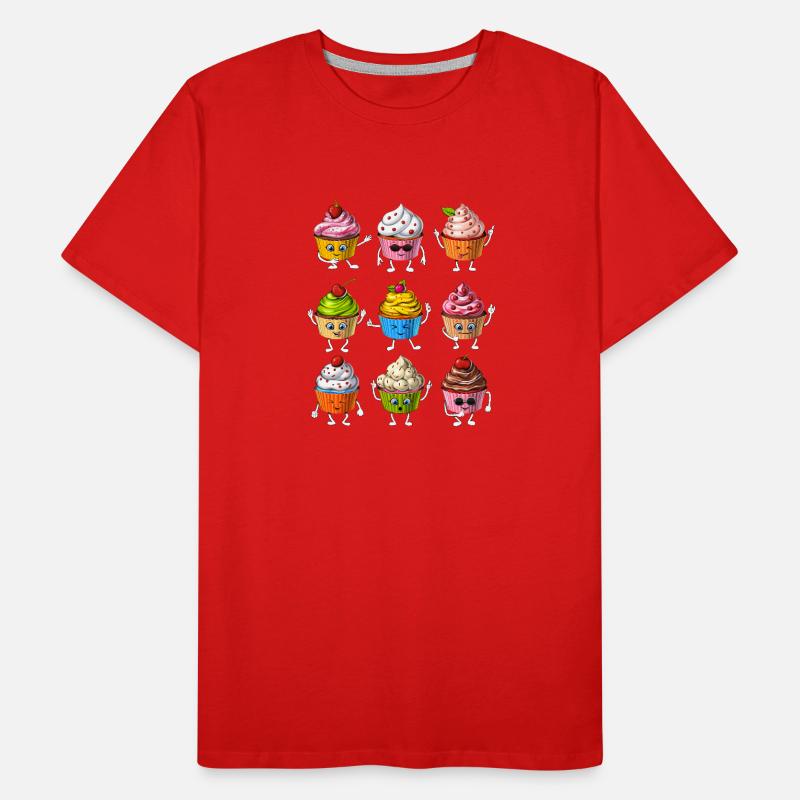 Funny Cupcakes Men's Premium Organic T-Shirt
