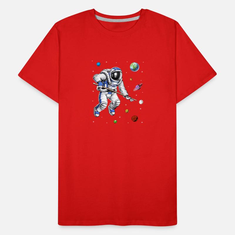 Astronaute Pool Player T-shirt bio Premium Homme