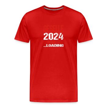 Geselle 2024 Loading Abschluss Bestanden - Männer Premium Bio T-Shirt - Rot - Vorne - Damien (186cm)