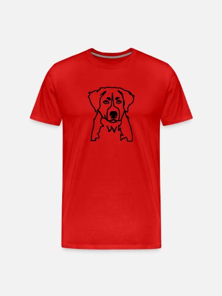 Bernese mountain - Men's Premium Organic T-Shirt - red