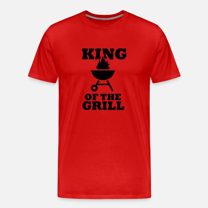 Grillen - Männer Premium Bio T-Shirt - Rot