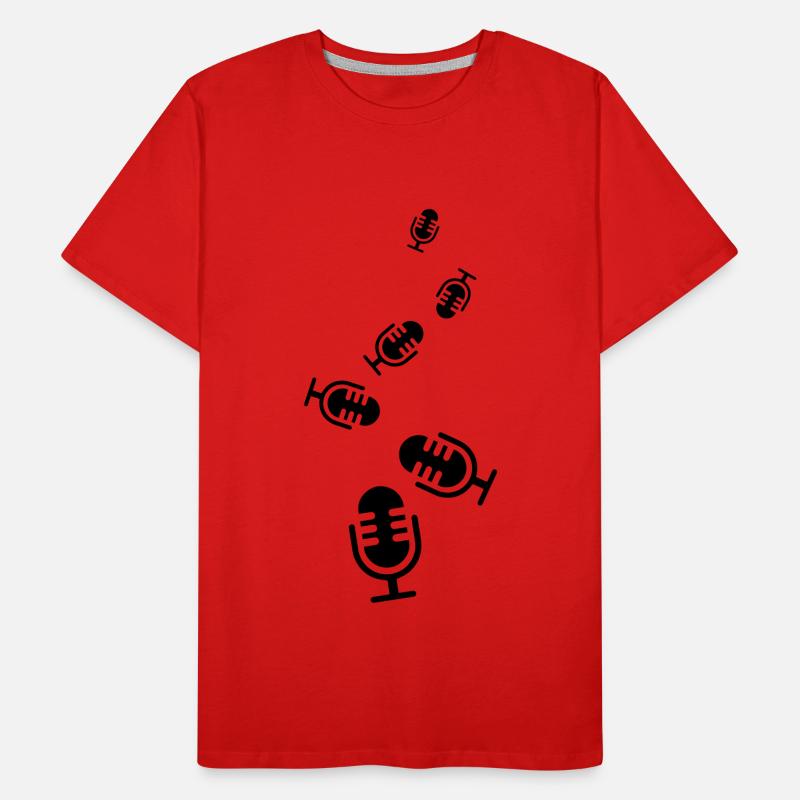 Microphone icon Men's Premium Organic T-Shirt