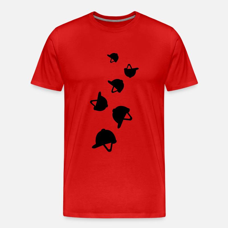 Icône de la cabane Reiter - T-shirt bio Premium Homme - rouge