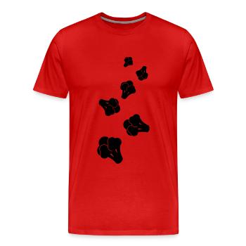 Brokkoli Gemüse - Männer Premium Bio T-Shirt - Rot - Vorne - Damien (186cm)