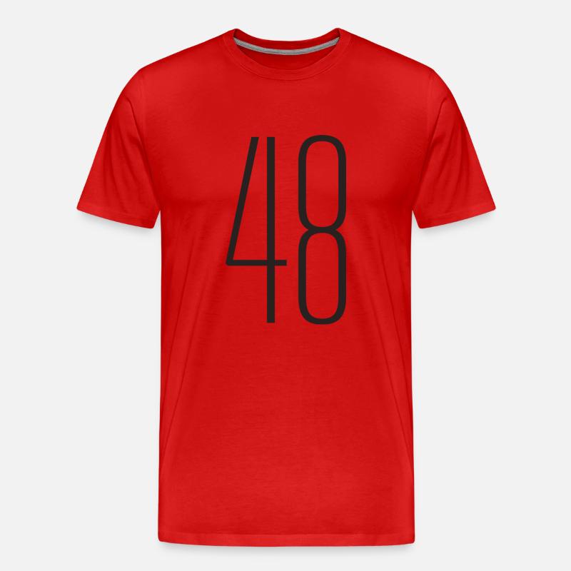 48 - Männer Premium Bio T-Shirt - Rot
