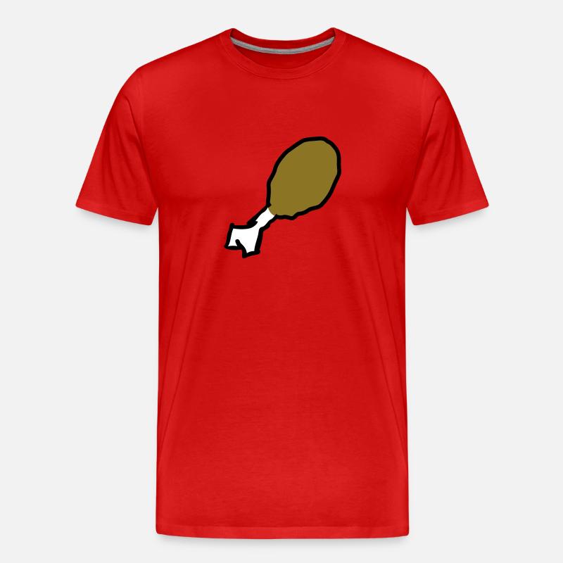 Meat - Männer Premium Bio T-Shirt - Rot