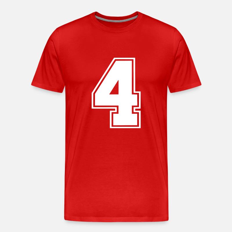 4 - Männer Premium Bio T-Shirt - Rot
