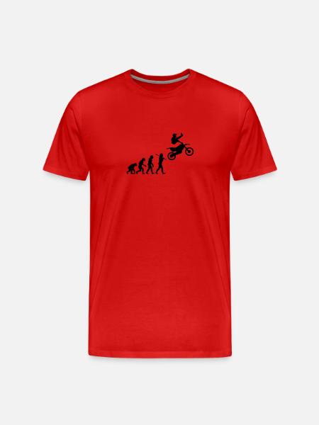 MX Freestyle Motocross Evolution - Men's Premium Organic T-Shirt - red