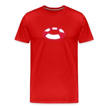 Schlamm Rettungsboje boje BoA1 - Männer Premium Bio T-Shirt - Rot - Vorne - Damien (186cm)