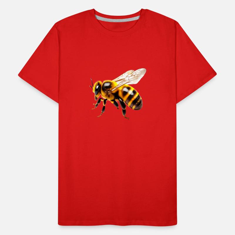 Bees Design Motif Honey Beekeeper Bee Männer Premium Bio T-Shirt