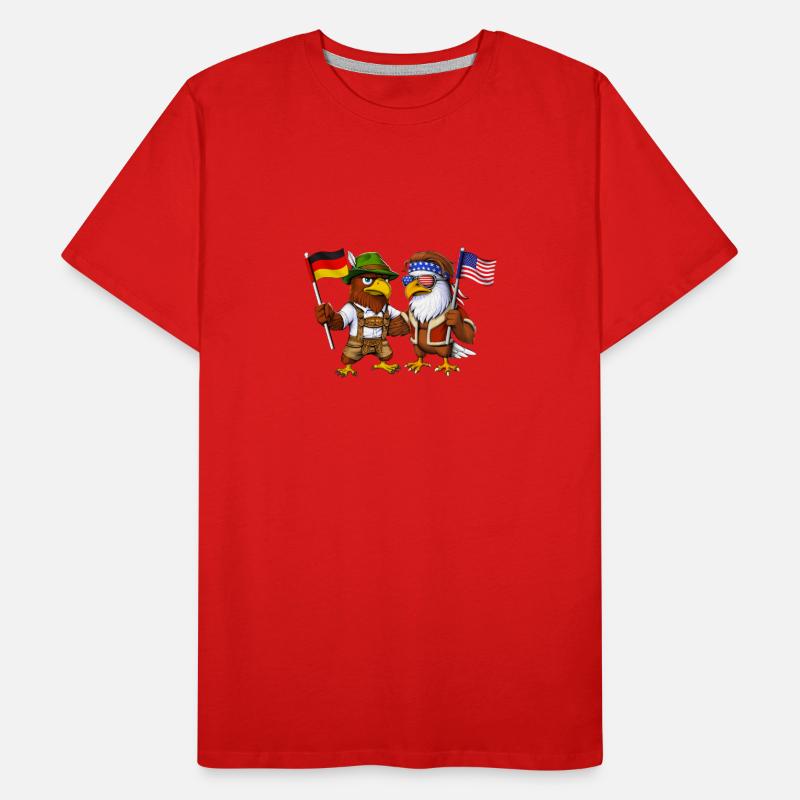 German Eagle US American Bald Eagle Men's Premium Organic T-Shirt