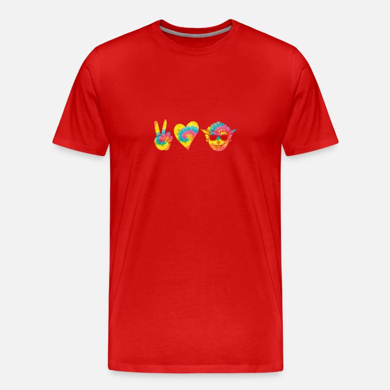 Schäfer Schaf - Männer Premium Bio T-Shirt - Rot