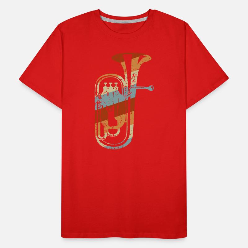 Euphonium Player Brass Band Instrument Men's Premium Organic T-Shirt