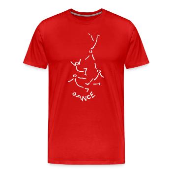 Dance dance dance - Men's Premium Organic T-Shirt - red - Front - Damien (186cm)