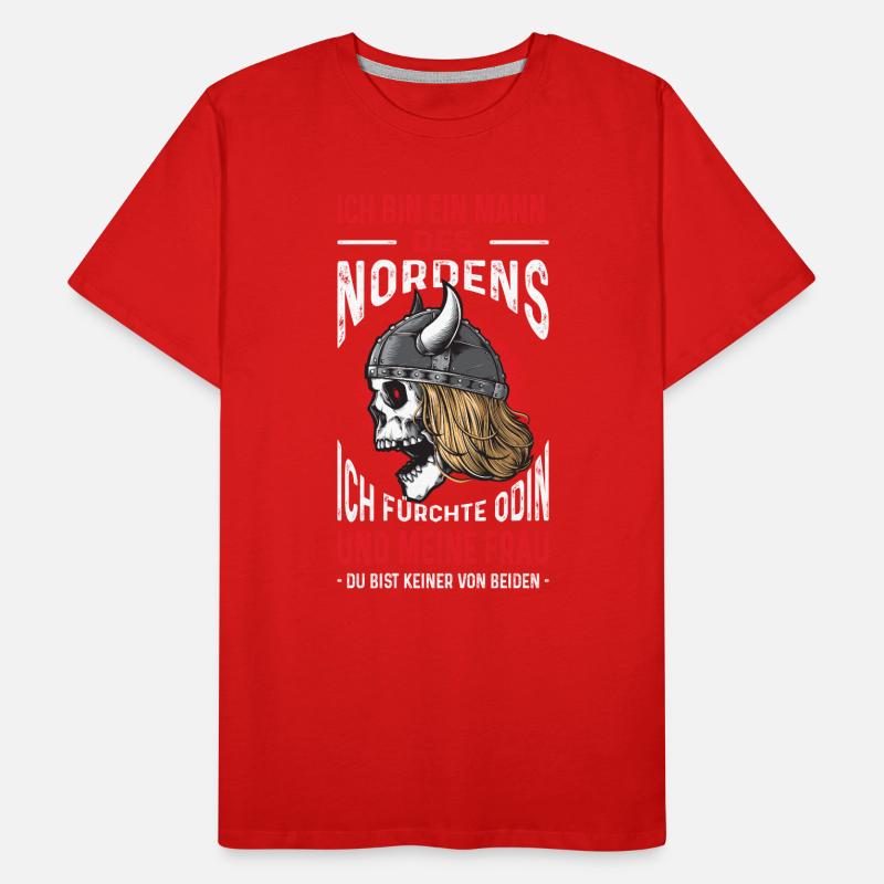 Ich Bin Ein Mann Des Nordens Wikinger Männer Premium Bio T-Shirt