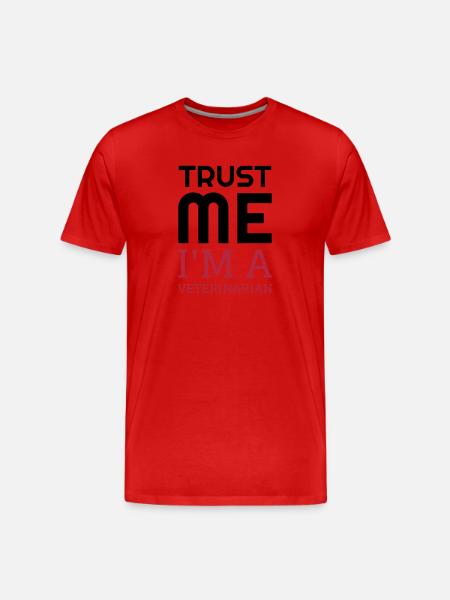 Veterinarian Tierarzt Tierpflege Vétérinaire - Men's Premium Organic T-Shirt - red