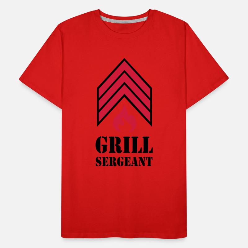 Grillen - Grillsergeant Männer Premium Bio T-Shirt