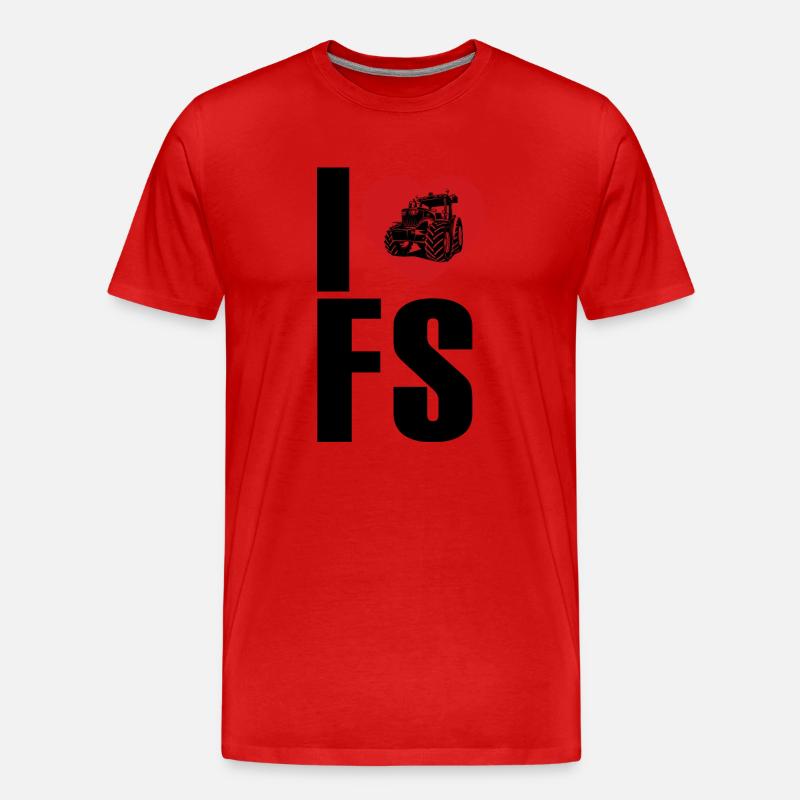 I Love Farming Simulator - Männer Premium Bio T-Shirt - undefined