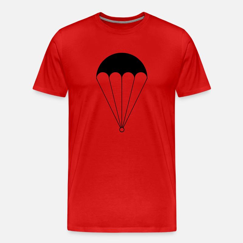 parachute - Männer Premium Bio T-Shirt - Rot