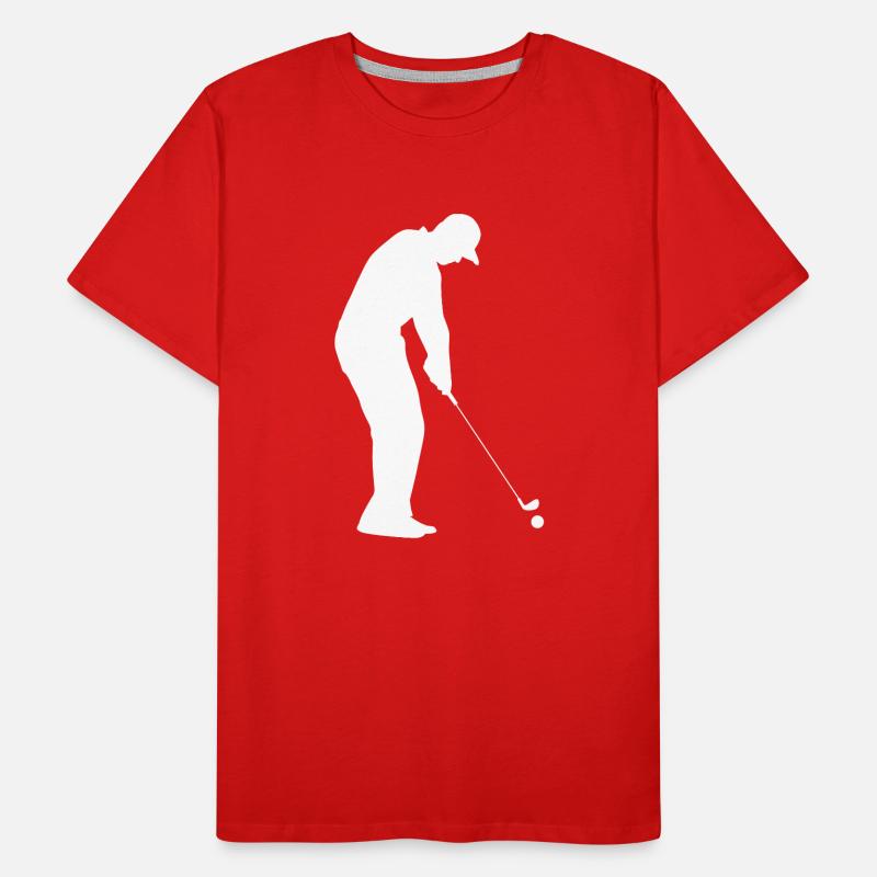 Golf Golfer Golfer Golf Course Men's Premium Organic T-Shirt