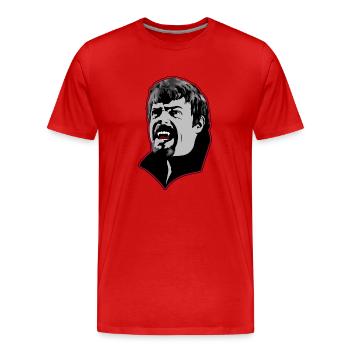 Ein hungriger Vampir Mann - rot - Männer Premium Bio T-Shirt - Rot - Vorne - Damien (186cm)