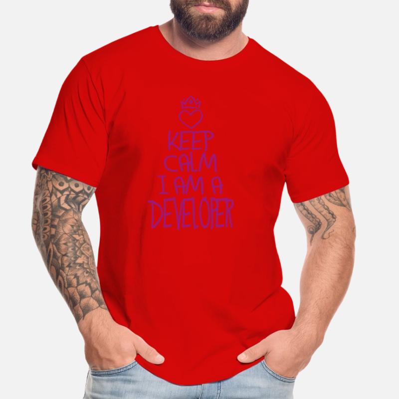 Keep Calm Software Developer Cool Cadeau T-shirt bio Premium Homme