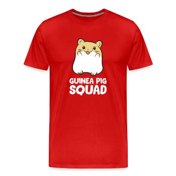 Cochons d'Inde - Guinea Pig Squad - T-shirt bio Premium Homme - rouge - Devant - Damien (186cm)