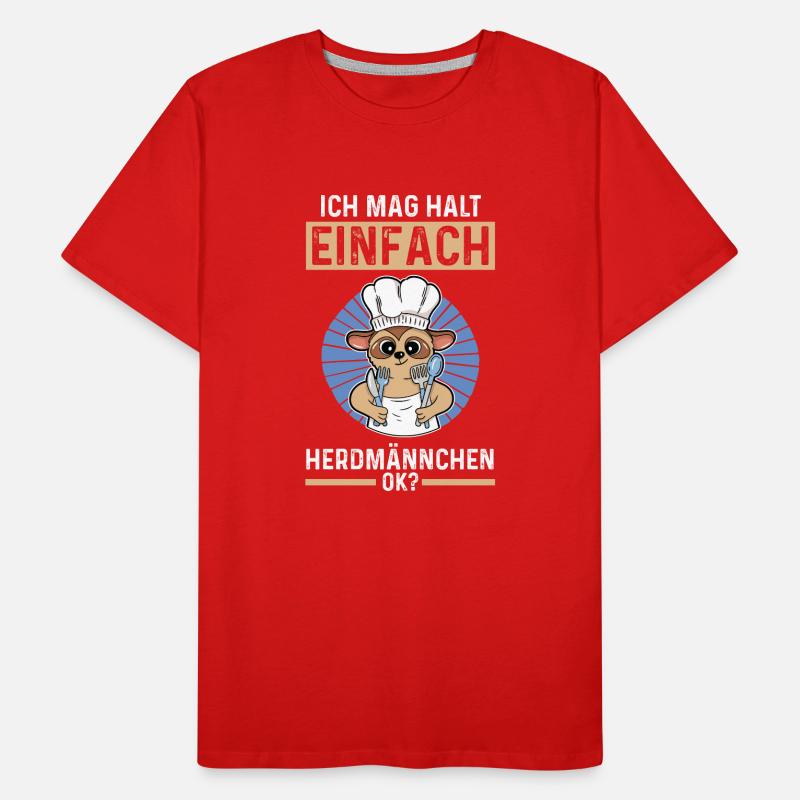 Erdmännchen Herdmännchen Männer Premium Bio T-Shirt