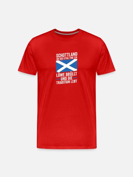 Scots Scottish Scotland - Men's Premium Organic T-Shirt - red