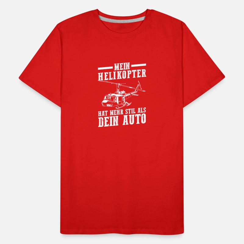 Pilot Helicopter Helicopter Men's Premium Organic T-Shirt
